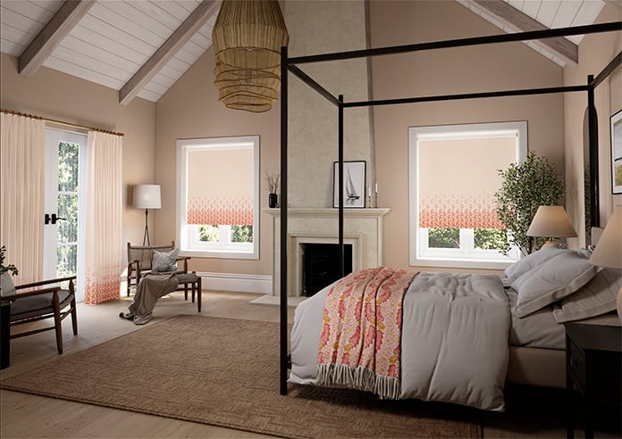 Petal & Block Paisley Mist, Sunset - Twist & Fit Roller Blind - Image 7